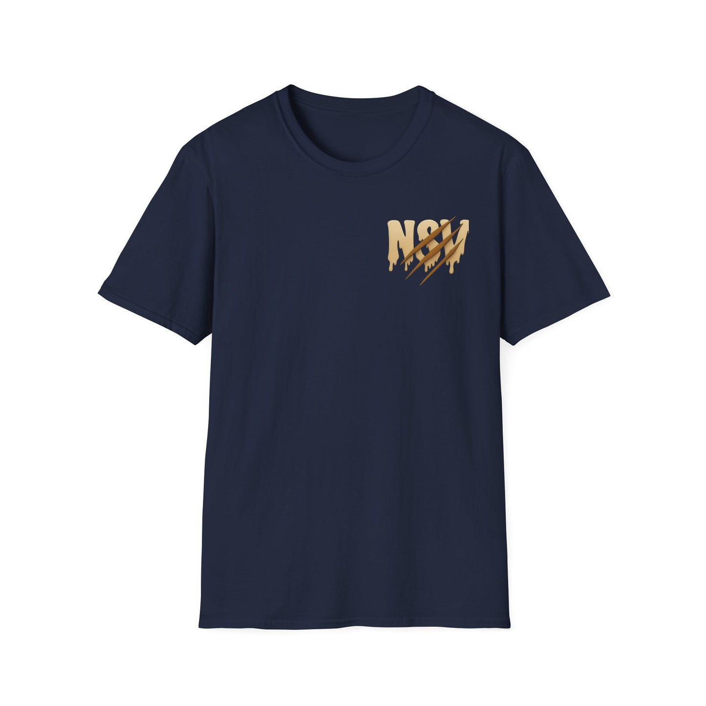 Hustle Bear T‑Shirt — 'HUSTLE' Graphic Tee with Fierce Bear Sipping Coffee