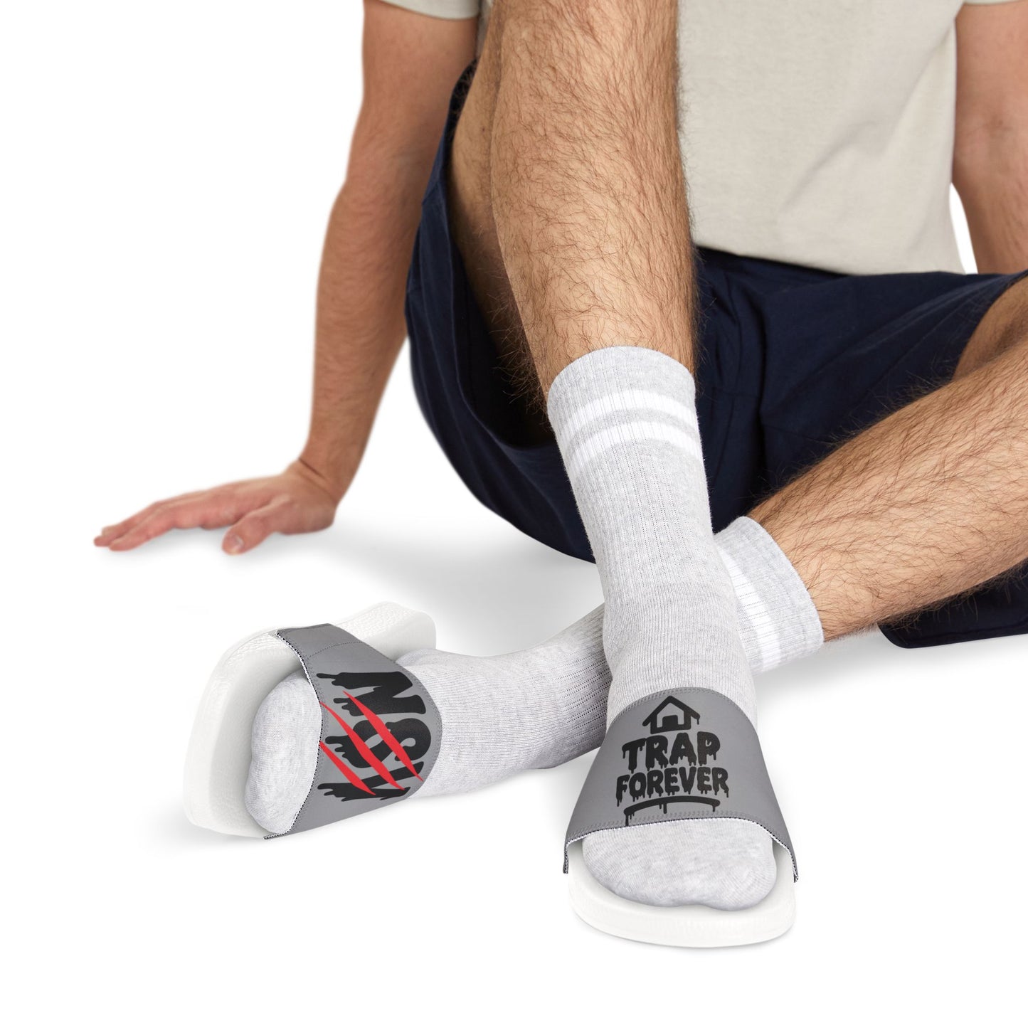 Trap Forever Slide Sandals — Men's Removable-Strap Athletic Slides