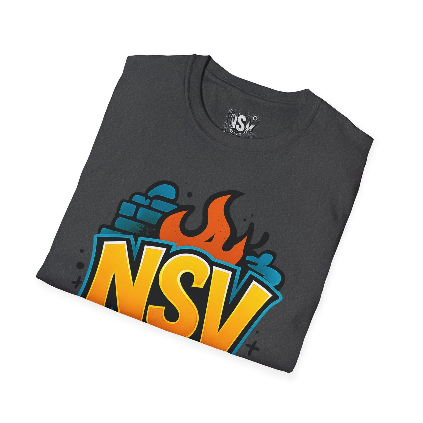 NSV Streetwear T-Shirt — Bold Graffiti Logo Tee