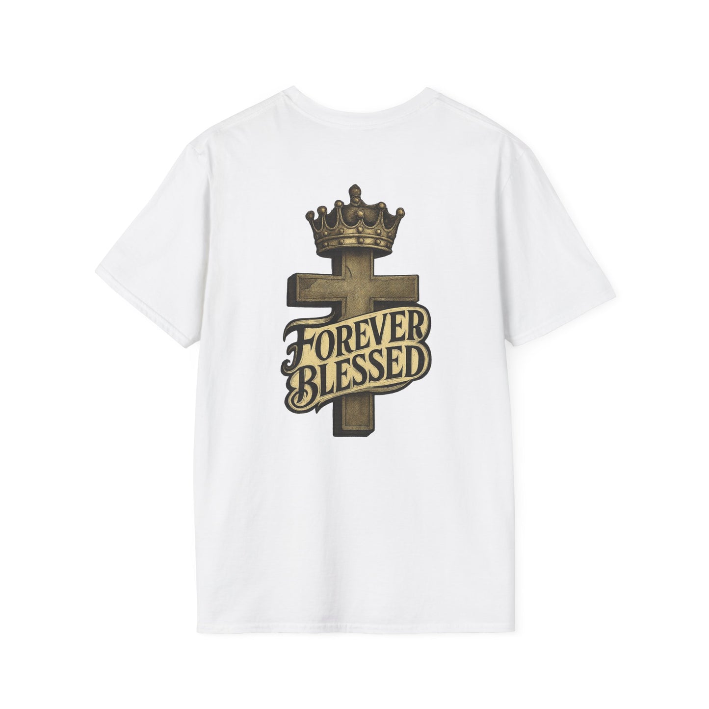 Forever Blessed Cross T-Shirt — Crowned Faith Graphic Tee