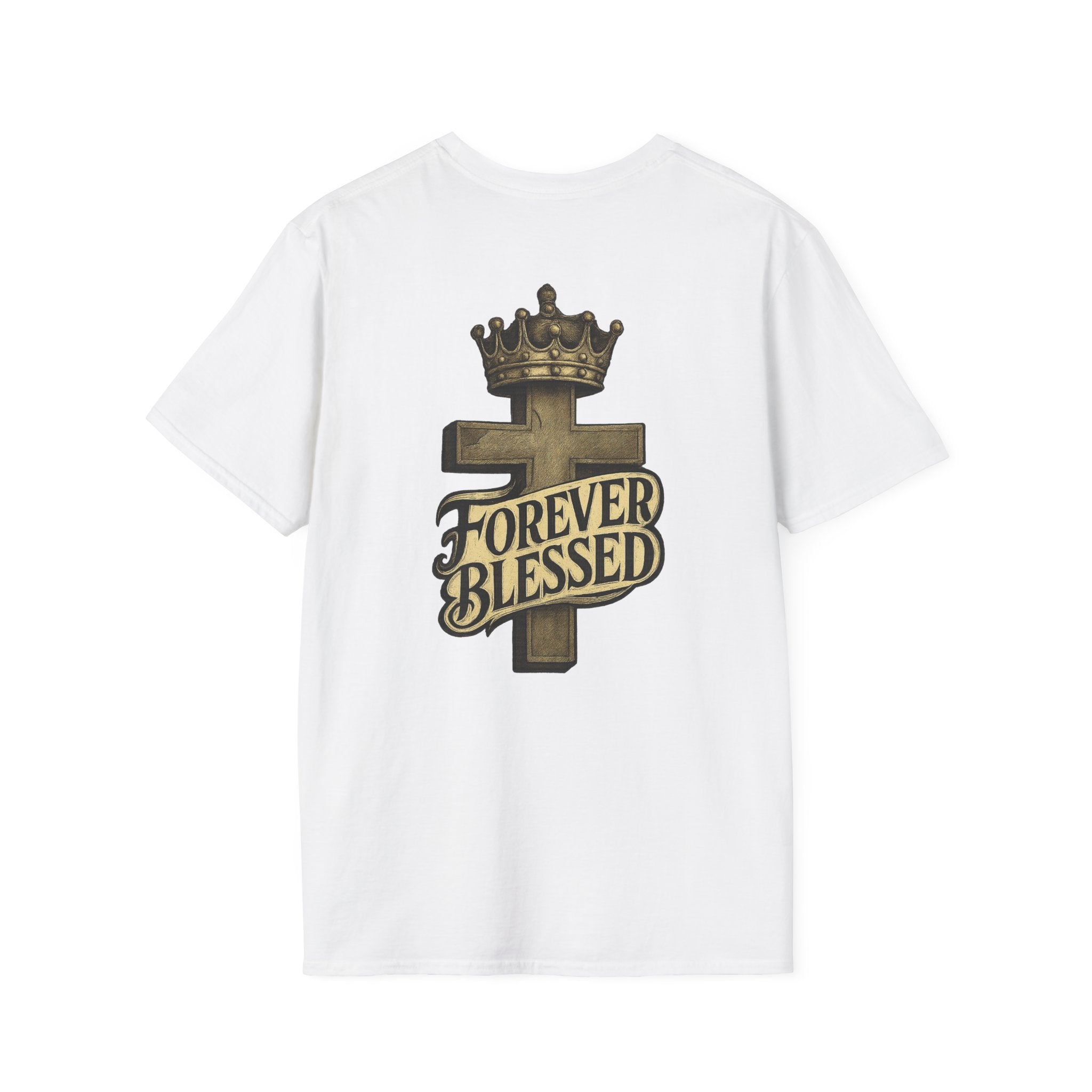 Forever Blessed Cross T-Shirt — Crowned Faith Graphic Tee
