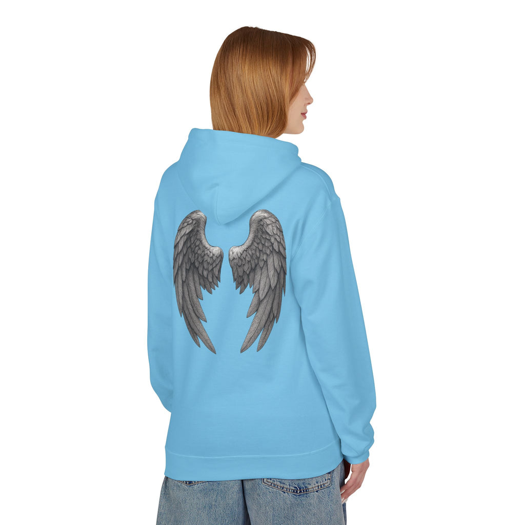 Blessed Hoodie with Angel Wings — Spiritual Christian Pullover, Faith-Inspired Gift