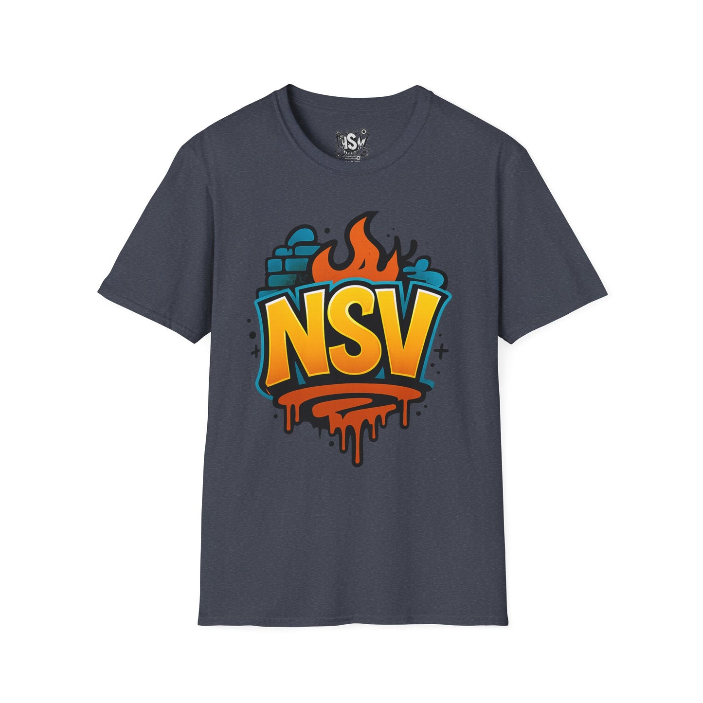 NSV Streetwear T-Shirt — Bold Graffiti Logo Tee