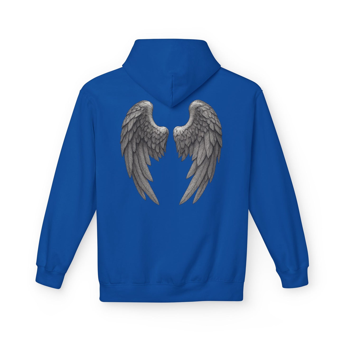 Blessed Hoodie with Angel Wings — Spiritual Christian Pullover, Faith-Inspired Gift