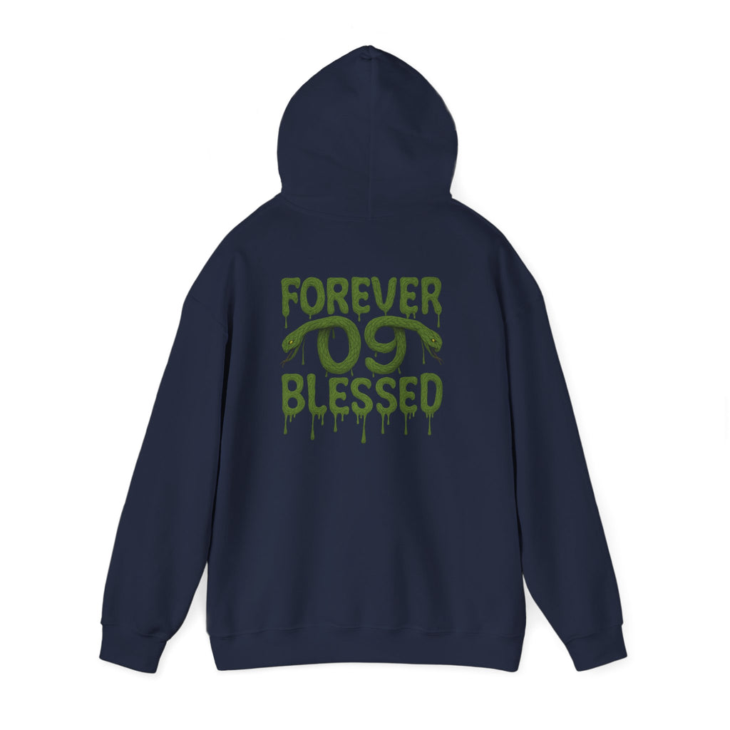 NSV Drip Hoodie — “Forever 09 Blessed” Green Graphic Sweatshirt