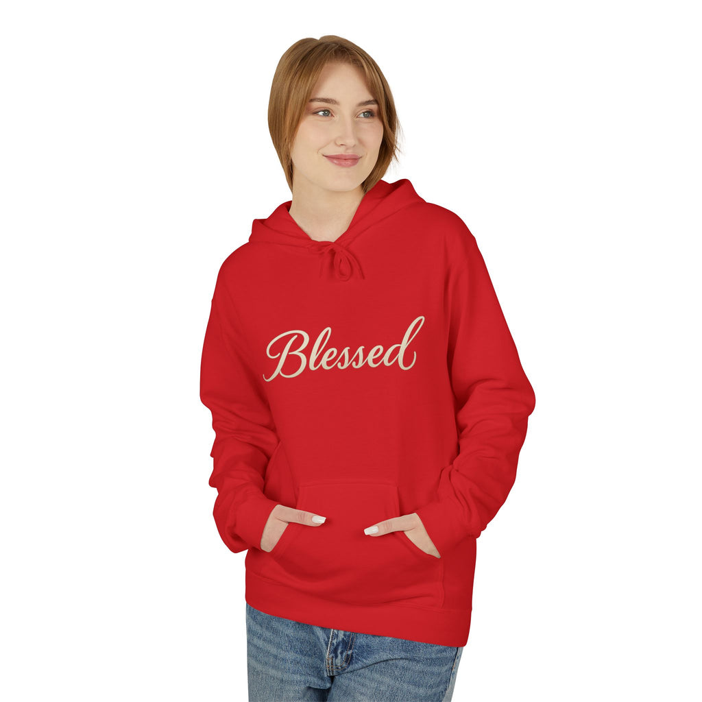 Blessed Hoodie with Angel Wings — Spiritual Christian Pullover, Faith-Inspired Gift