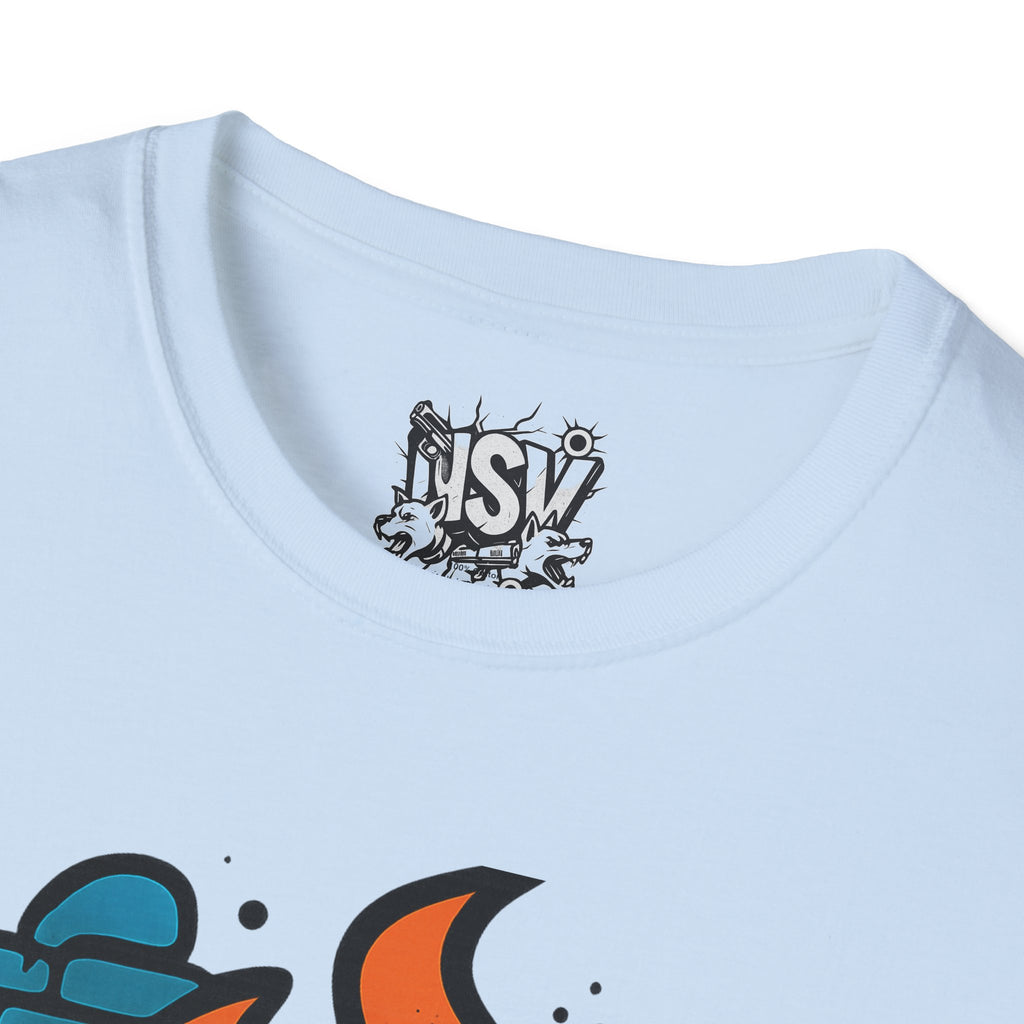 NSV Streetwear T-Shirt — Bold Graffiti Logo Tee