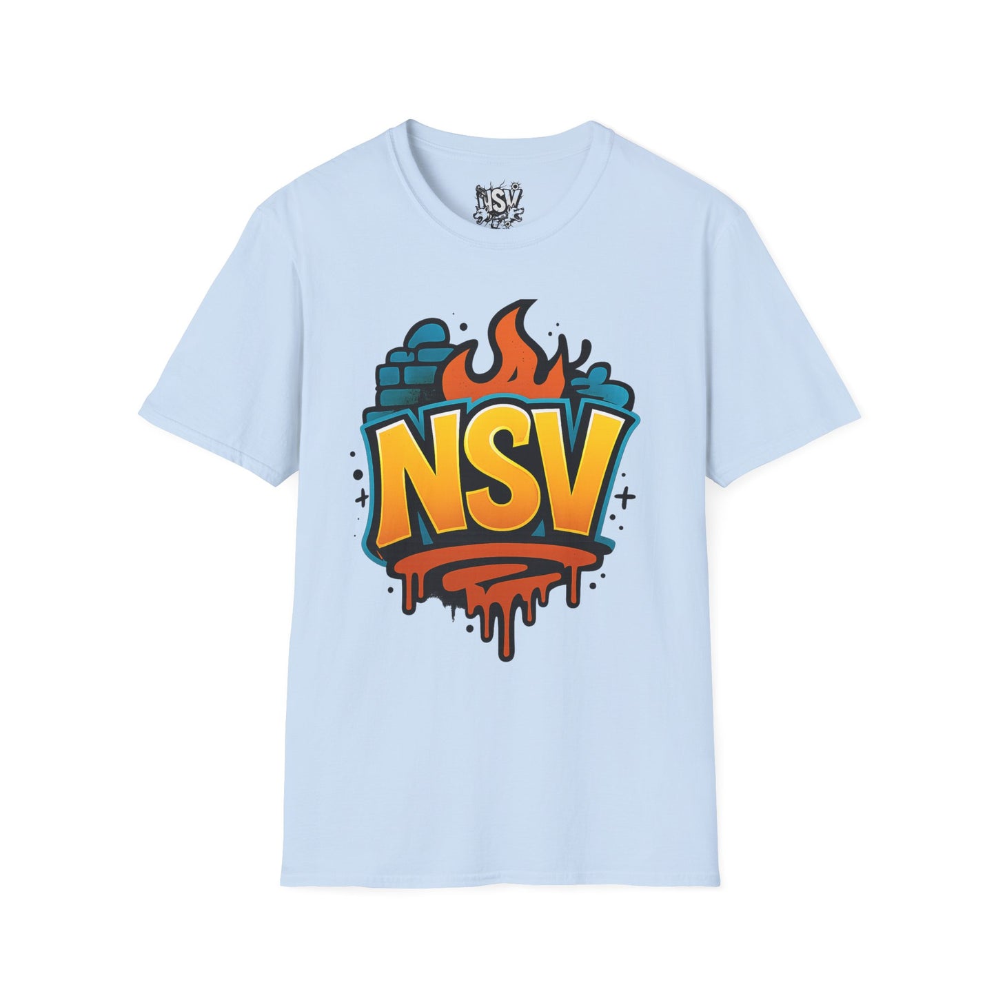 NSV Streetwear T-Shirt — Bold Graffiti Logo Tee