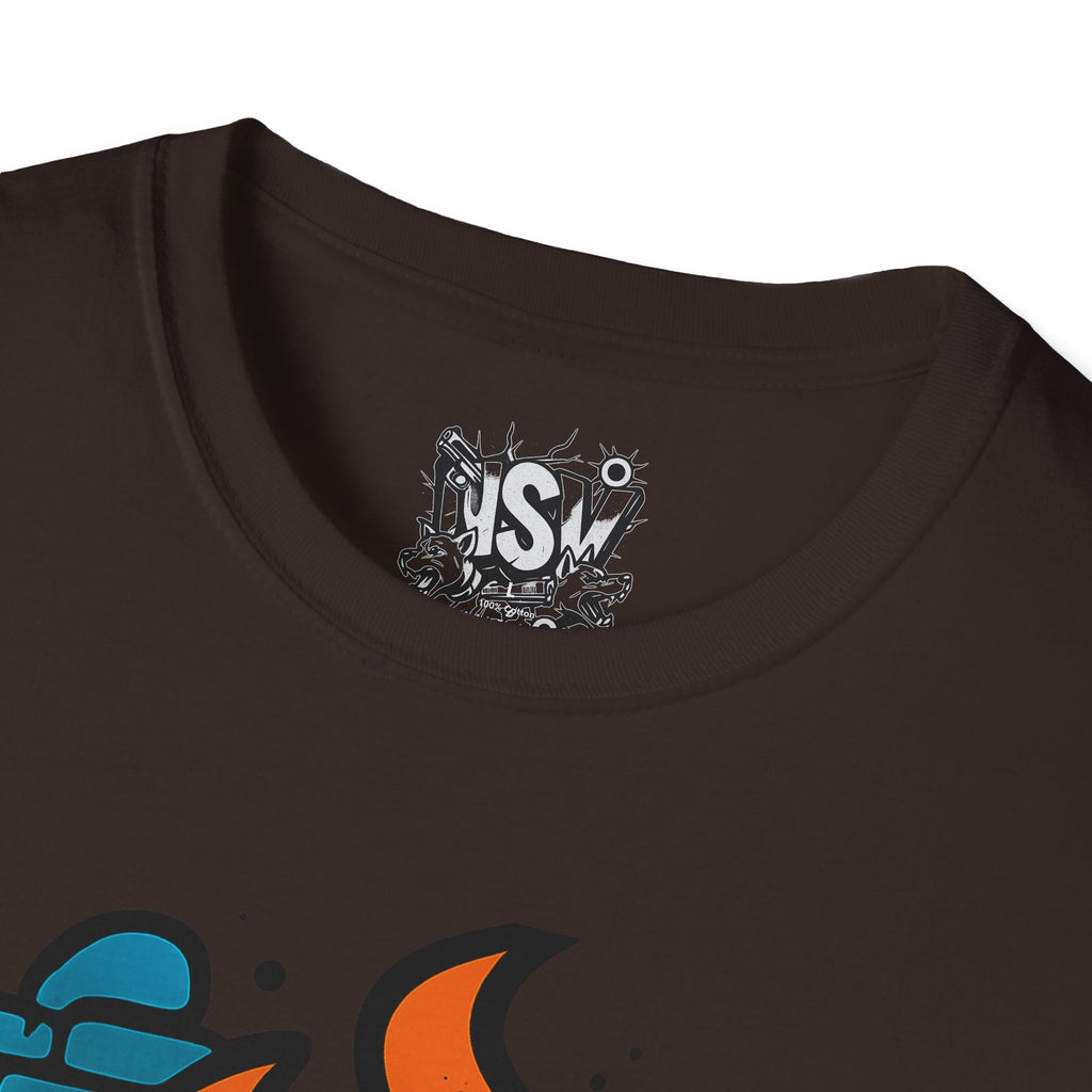 NSV Streetwear T-Shirt — Bold Graffiti Logo Tee
