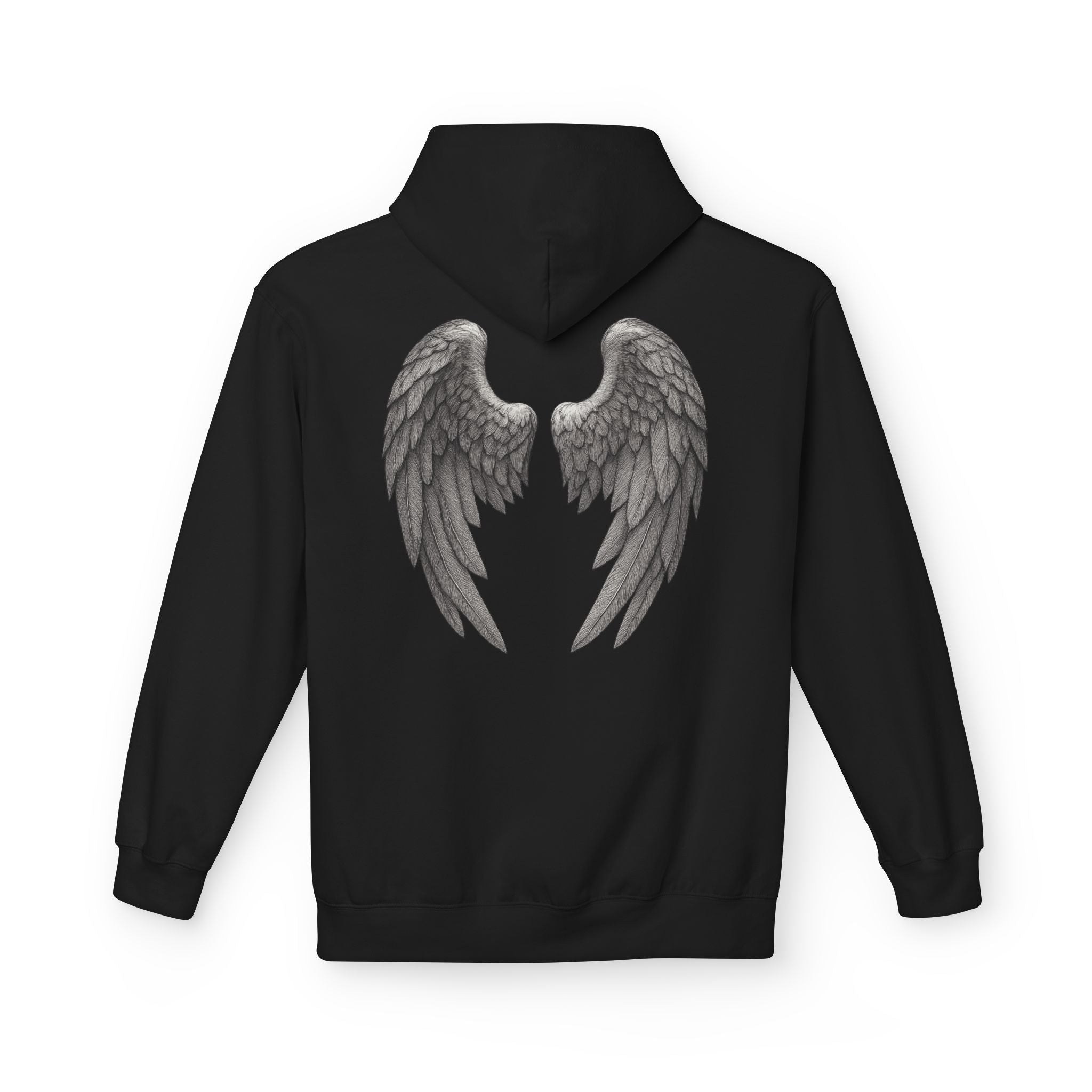 Blessed Hoodie with Angel Wings — Spiritual Christian Pullover, Faith-Inspired Gift