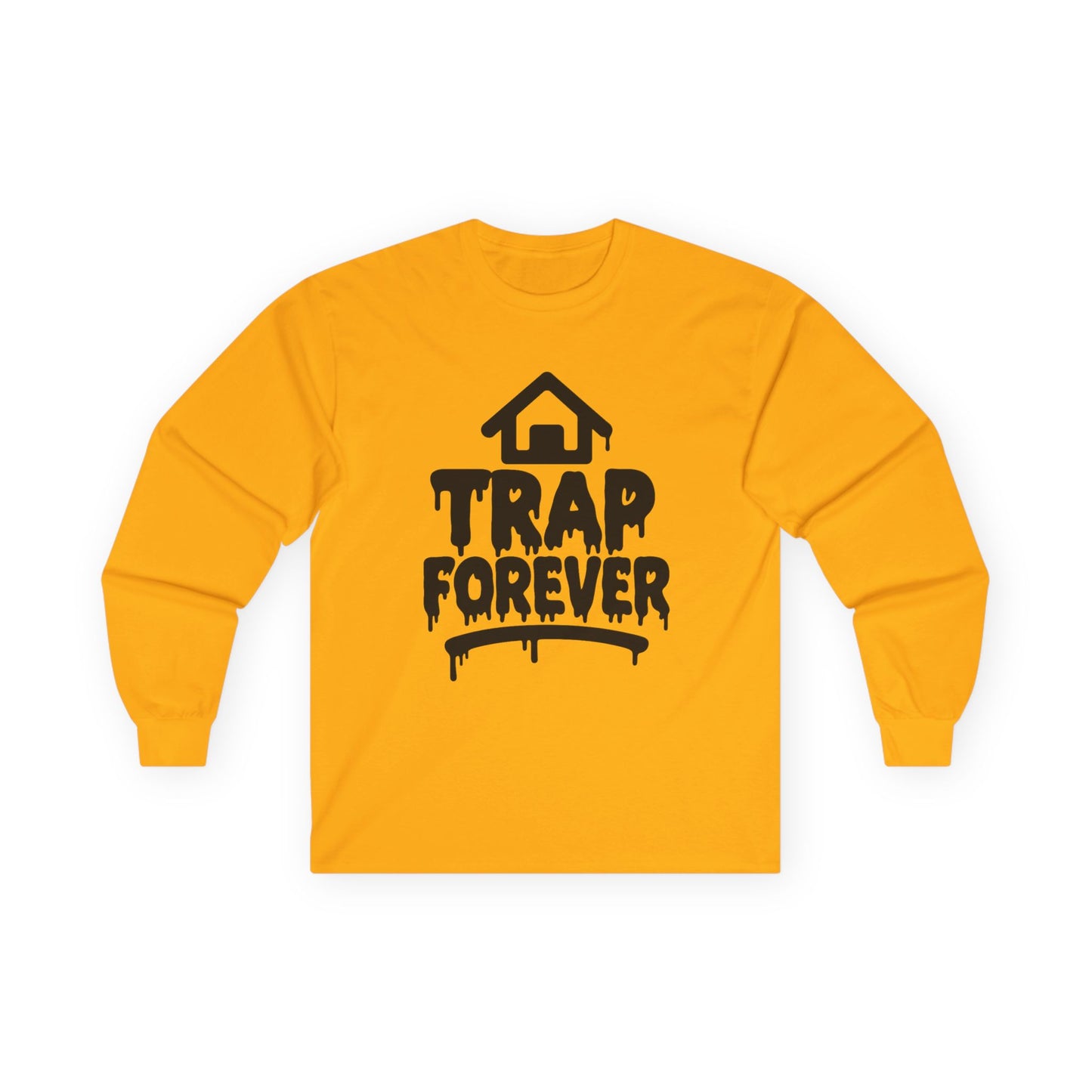 Trap Forever Long Sleeve Tee — Urban Streetwear Graphic Shirt
