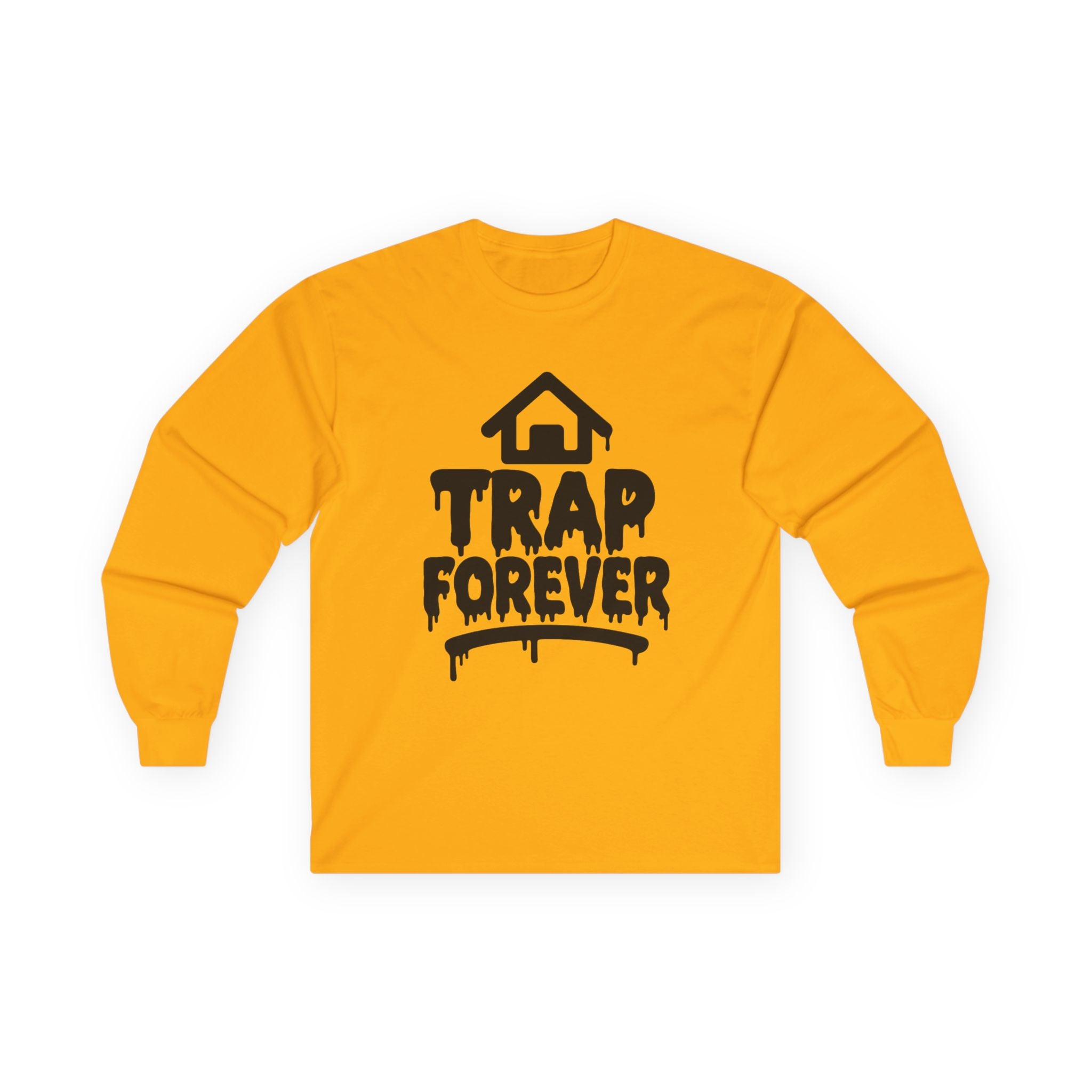 Trap Forever Long Sleeve Tee — Urban Streetwear Graphic Shirt