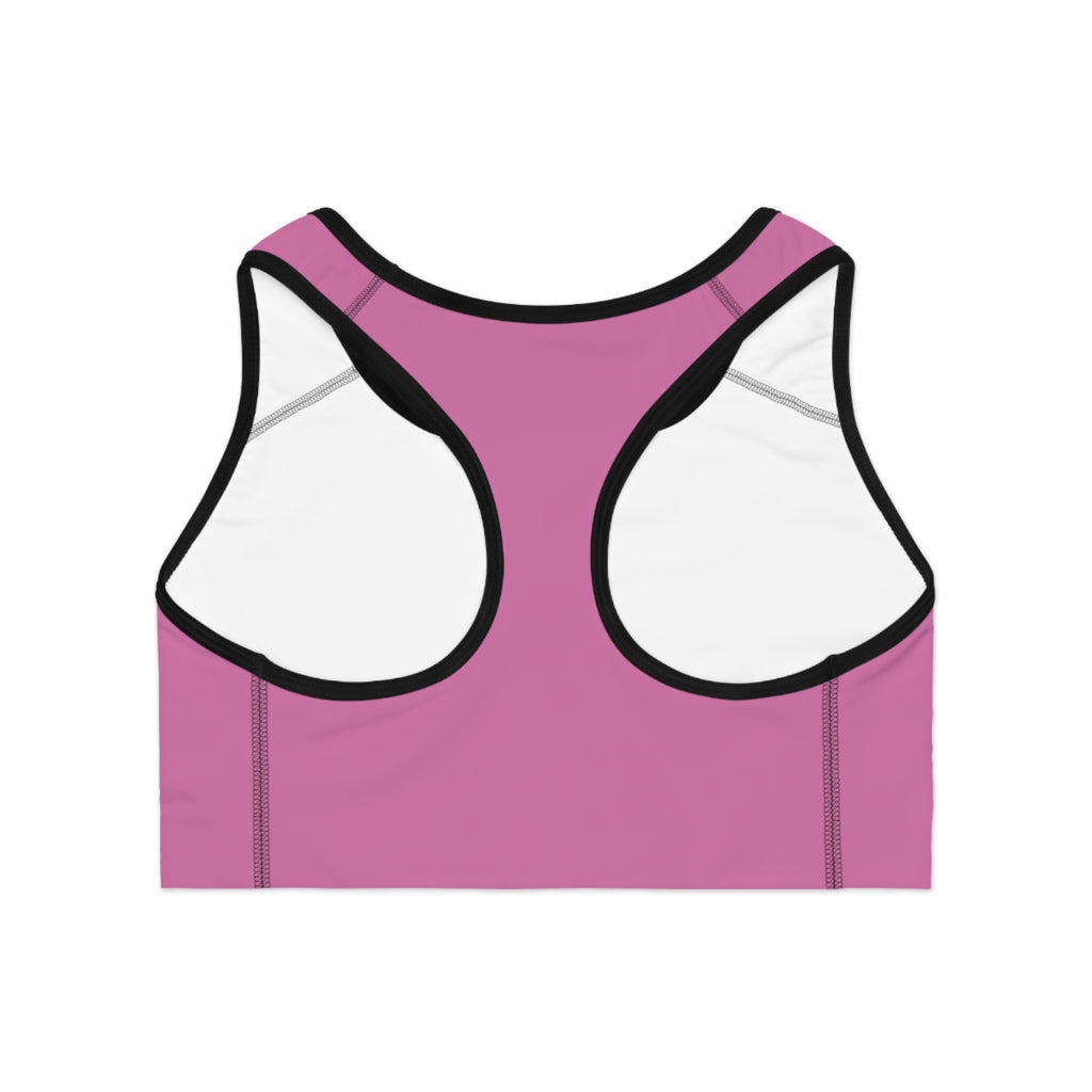 Bama Baddie Sports Bra — Pink Drip Script Activewear