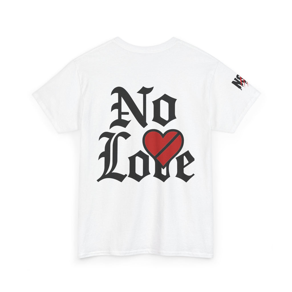 No Love Dripping Heart T‑Shirt — Gothic Broken Heart Graphic Tee