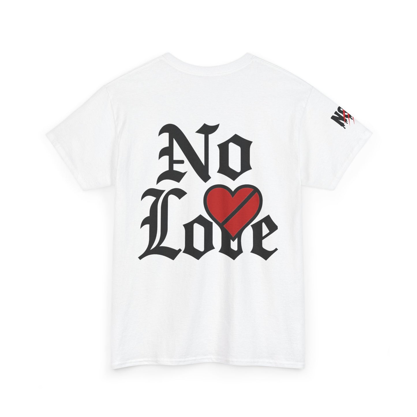 No Love Dripping Heart T‑Shirt — Gothic Broken Heart Graphic Tee