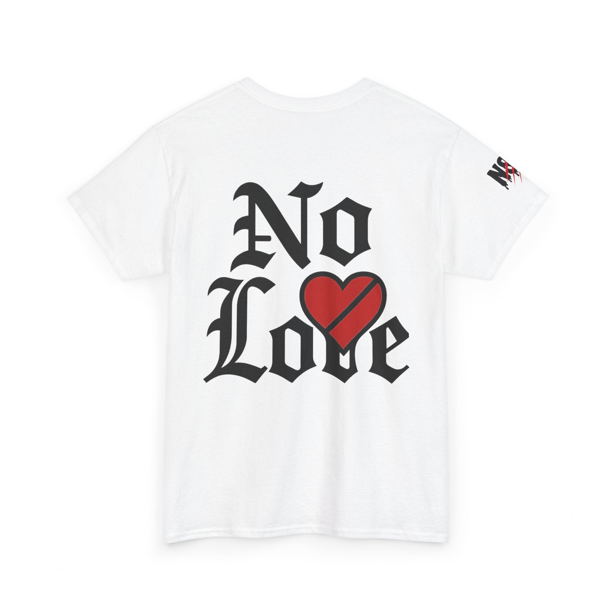 No Love Dripping Heart T‑Shirt — Gothic Broken Heart Graphic Tee