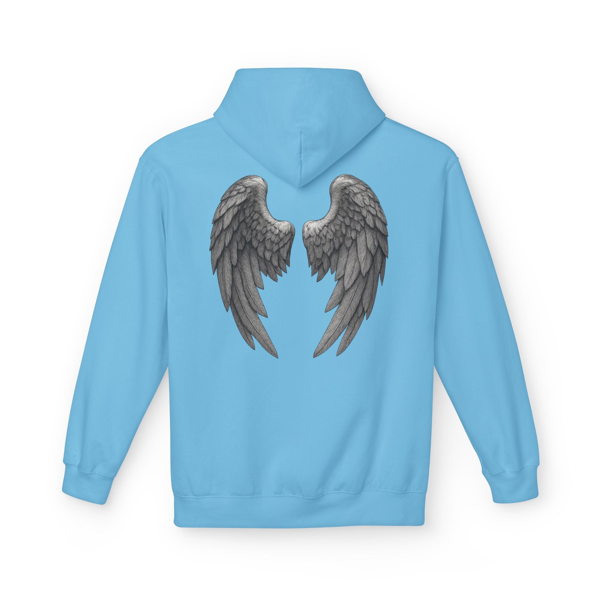 Blessed Hoodie with Angel Wings — Spiritual Christian Pullover, Faith-Inspired Gift