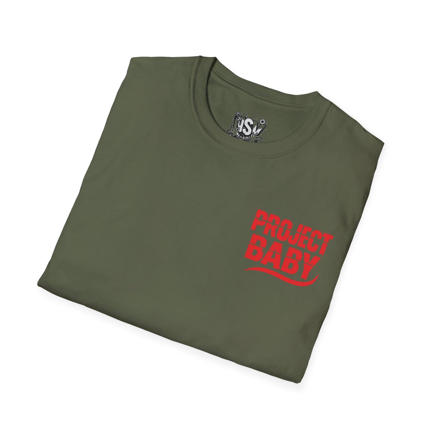 T-Shirt — 'Project Baby' Front & 'Death B4 Dishonor' Snake Tattoo Tee