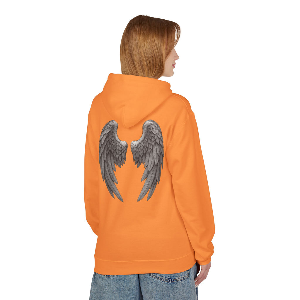 Blessed Hoodie with Angel Wings — Spiritual Christian Pullover, Faith-Inspired Gift