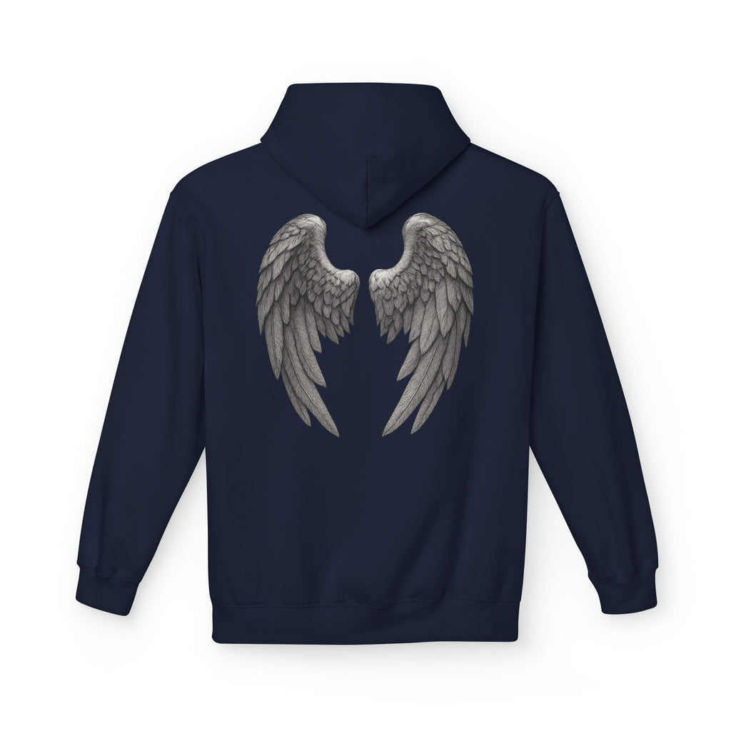 Blessed Hoodie with Angel Wings — Spiritual Christian Pullover, Faith-Inspired Gift