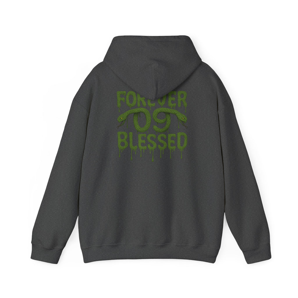 NSV Drip Hoodie — “Forever 09 Blessed” Green Graphic Sweatshirt