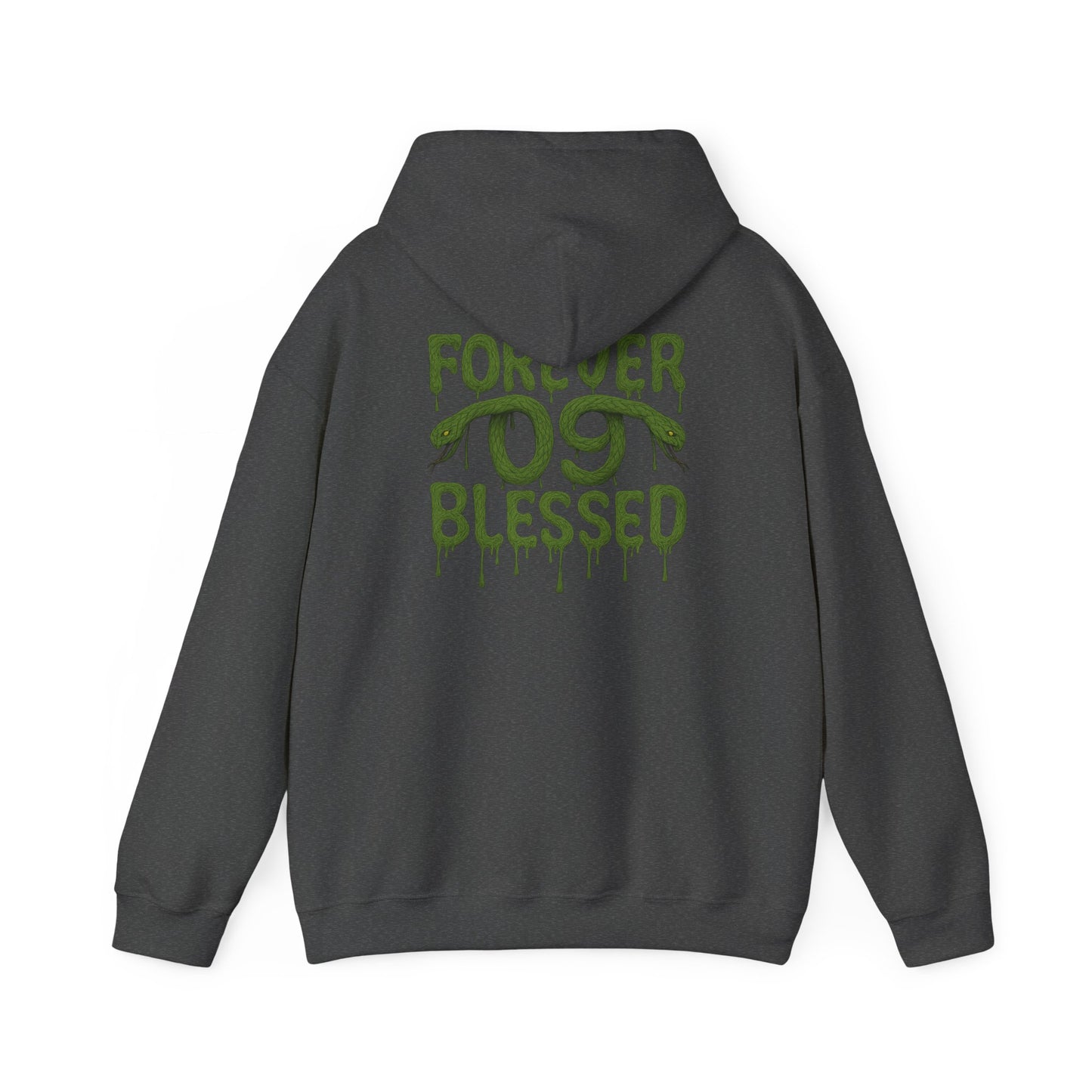 NSV Drip Hoodie — “Forever 09 Blessed” Green Graphic Sweatshirt