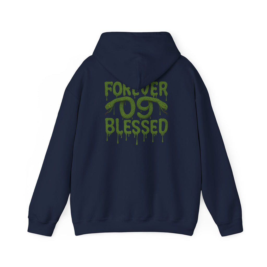 NSV Drip Hoodie — “Forever 09 Blessed” Green Graphic Sweatshirt