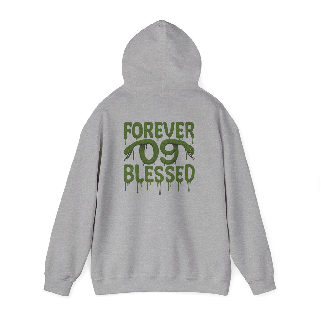 NSV Drip Hoodie — “Forever 09 Blessed” Green Graphic Sweatshirt