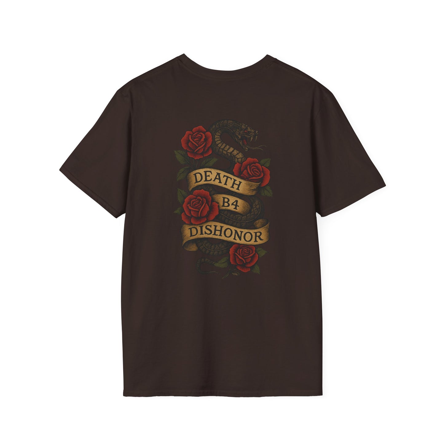 T-Shirt — 'Project Baby' Front & 'Death B4 Dishonor' Snake Tattoo Tee
