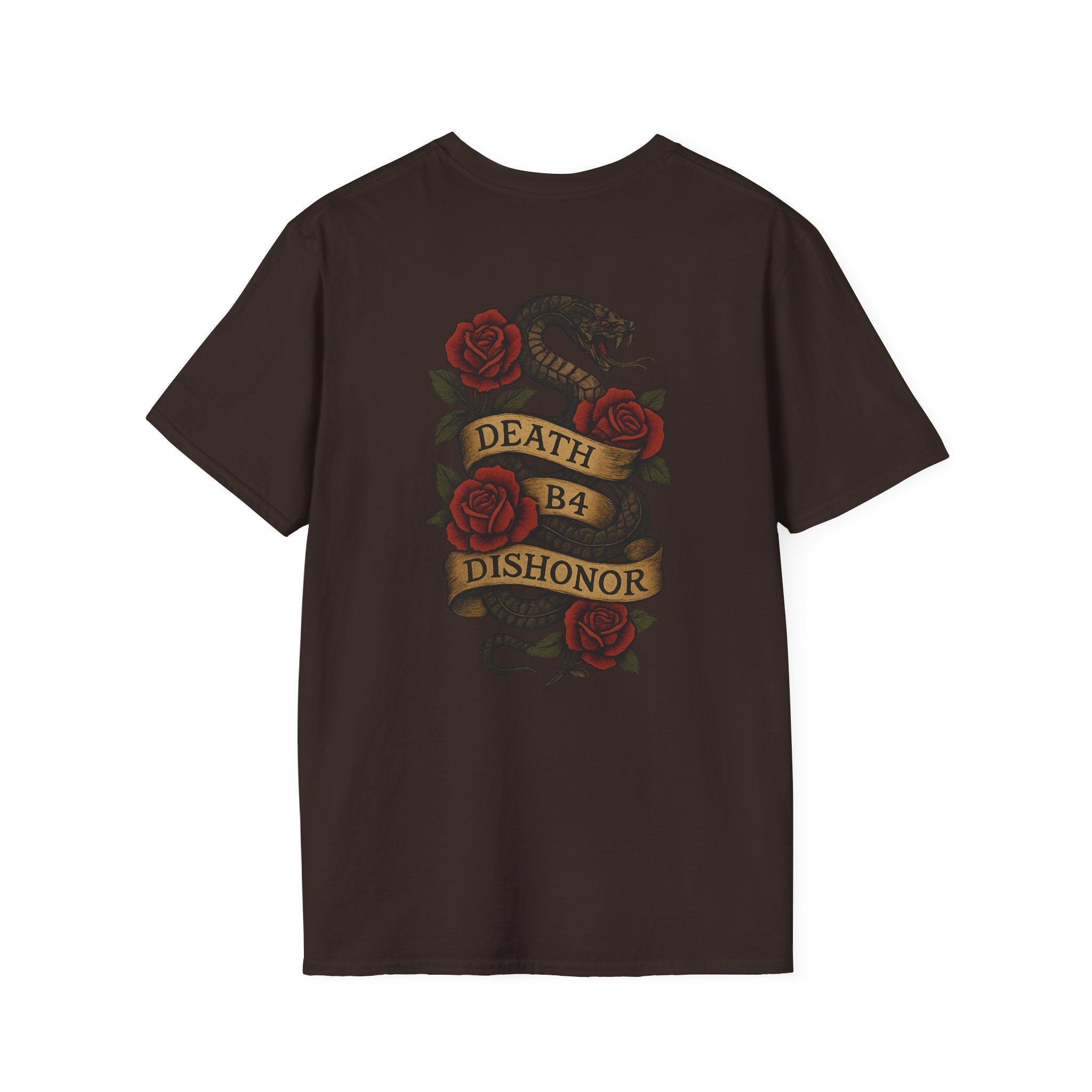 T-Shirt — 'Project Baby' Front & 'Death B4 Dishonor' Snake Tattoo Tee