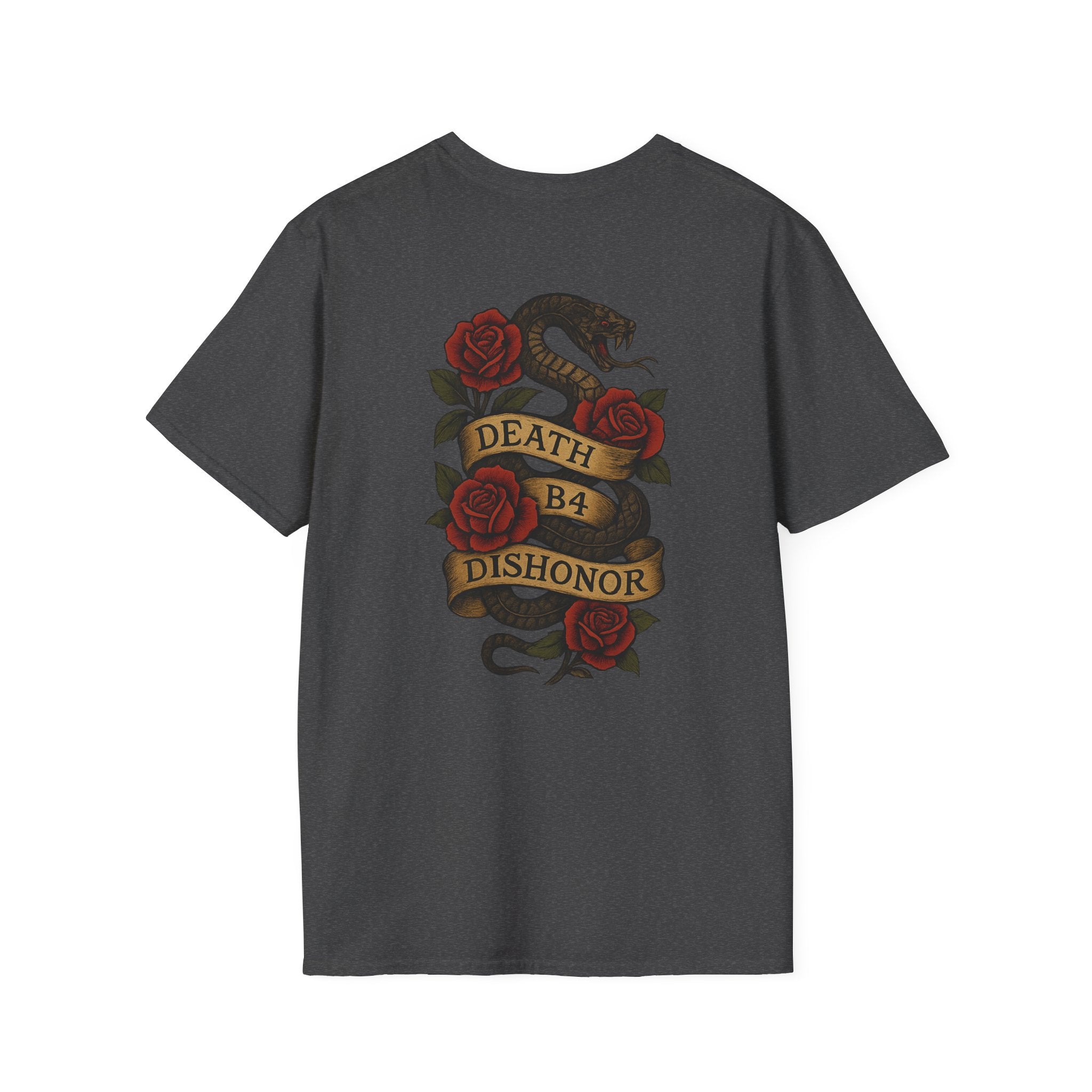 T-Shirt — 'Project Baby' Front & 'Death B4 Dishonor' Snake Tattoo Tee
