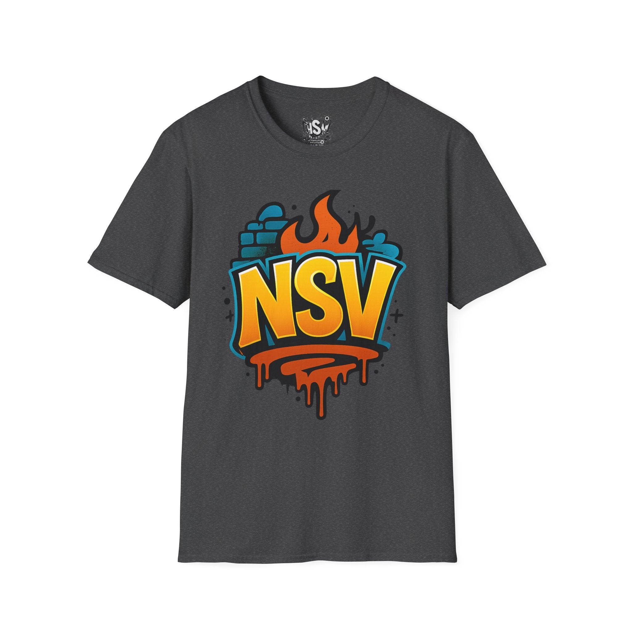 NSV Streetwear T-Shirt — Bold Graffiti Logo Tee