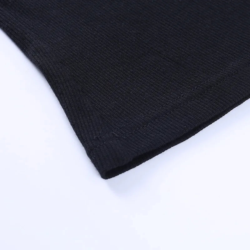 Autumn Women tshirt Hollow Out Solid Black White Long Sleeve Knitted Tee Tops Casual Slim O Neck 2020 Fashion t shirt
