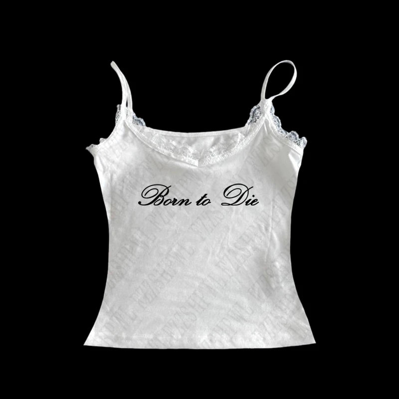 Y2K streetwear hip-hop casual sports slim summer Women's shorts emo girls punk fashion all-match Women's sleeveless camisole top