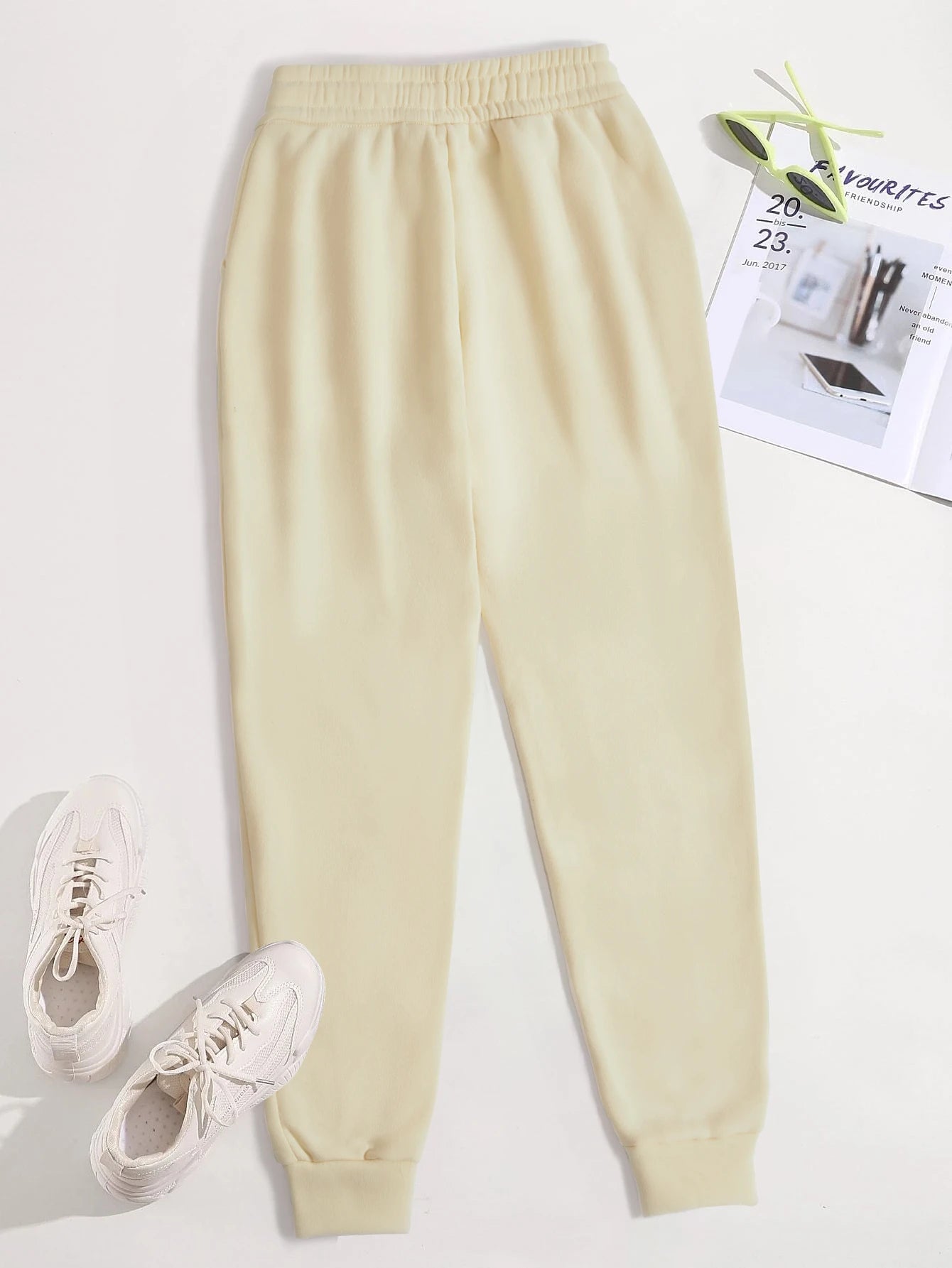 Creative Usa Est 1776 Letter Print Pocket Sweatpants Men Casual Autumn Sportpants Trendy Fleece Long Pants Comfy Warm Trousers