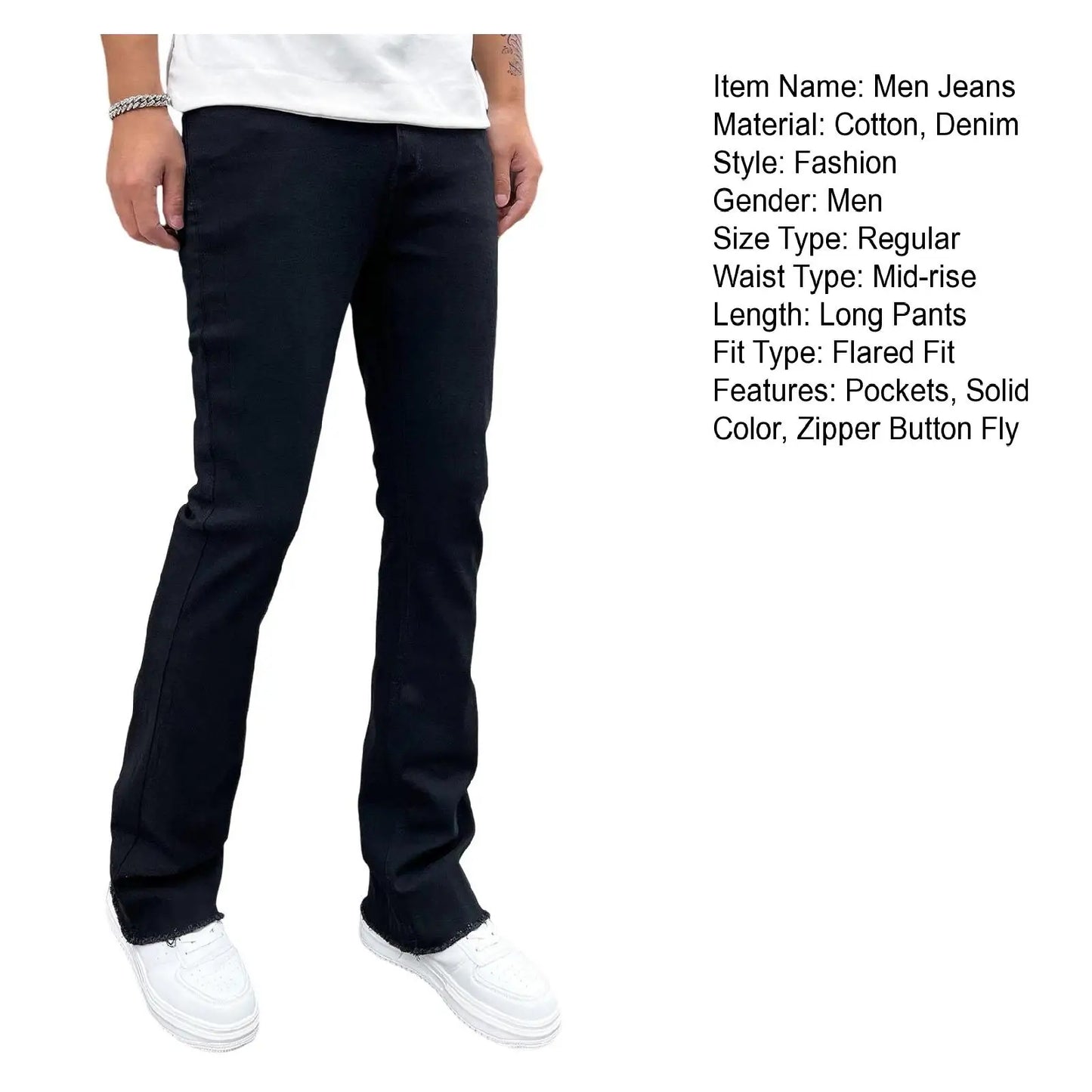 Wide Leg Cargo Pants 2023 Streetwear Baggy men Jeans Spring Autumn Men Korean Fashion Loose Straight Male Brand Clothing Black
