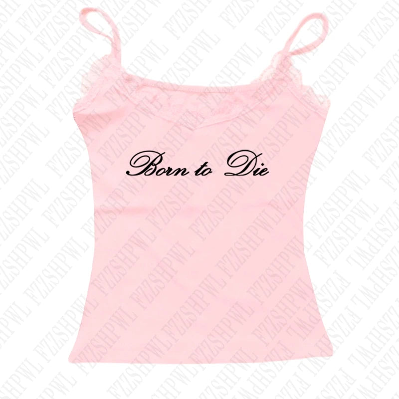 Y2K streetwear hip-hop casual sports slim summer Women's shorts emo girls punk fashion all-match Women's sleeveless camisole top