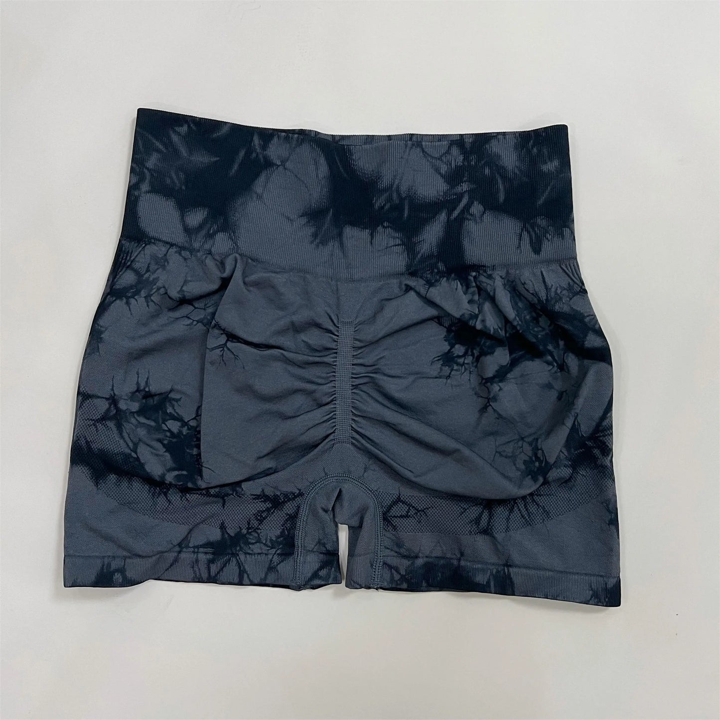 New Women Gym Tie Dye Scrunch Shorts Fitness Seamless Butt Lifting Sports Leggings Stretch Activewear Workout Running Tights
