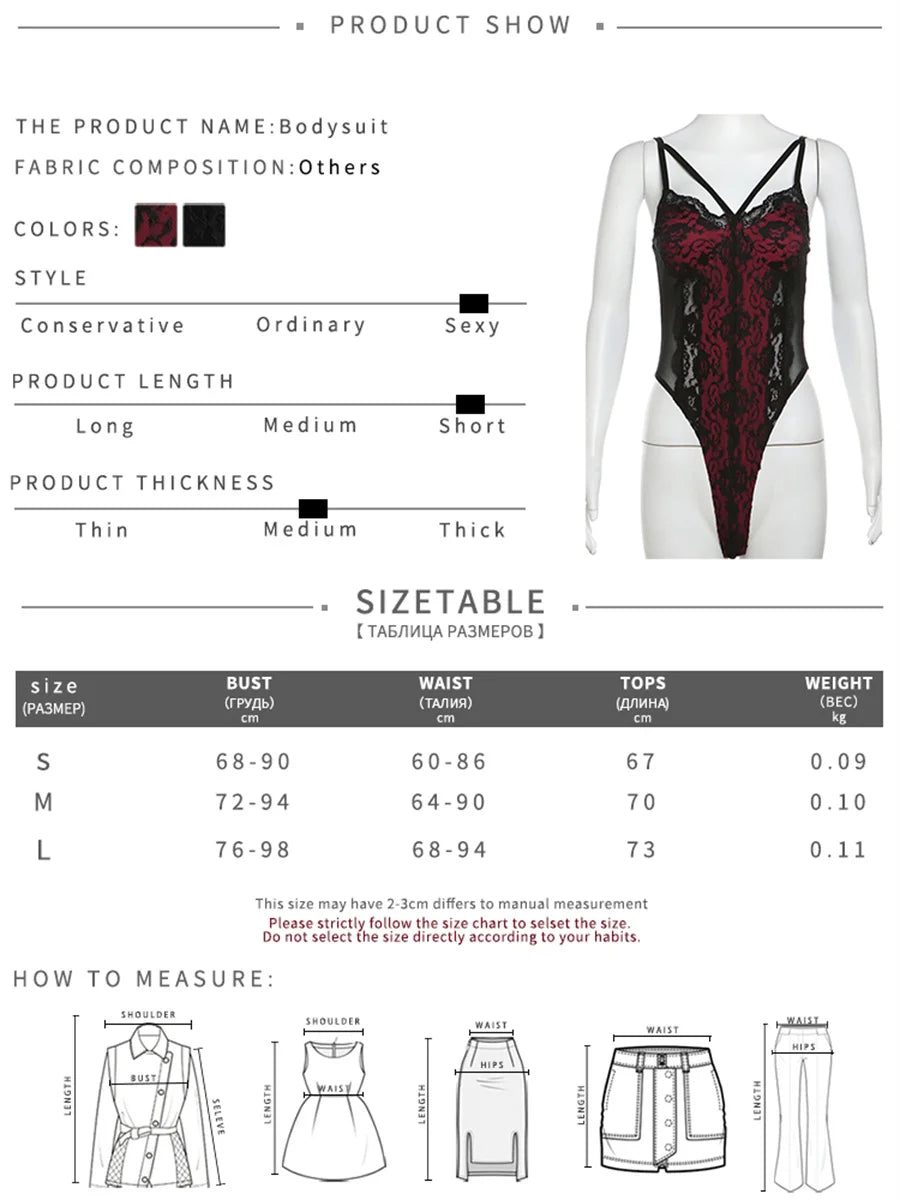 NIBBER 2024 Summer New Lace Patchwork Tight Sexy Hot Mature Beautiful High Street All-Match Cool Women's Strap Boomsuit Jumpsuit
