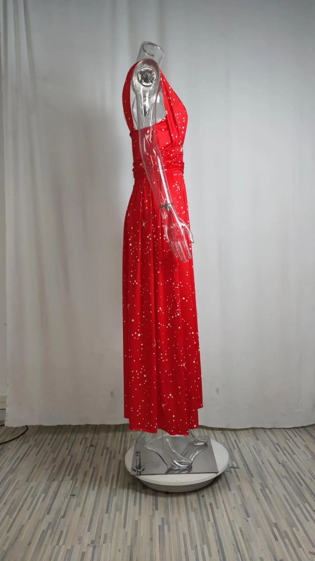Elegant Dress Vestidos Dresses 2025 Woman Off Shoulder Solid Color Sleeveless Banquet Irregular Hem Temperament Commuting Slim