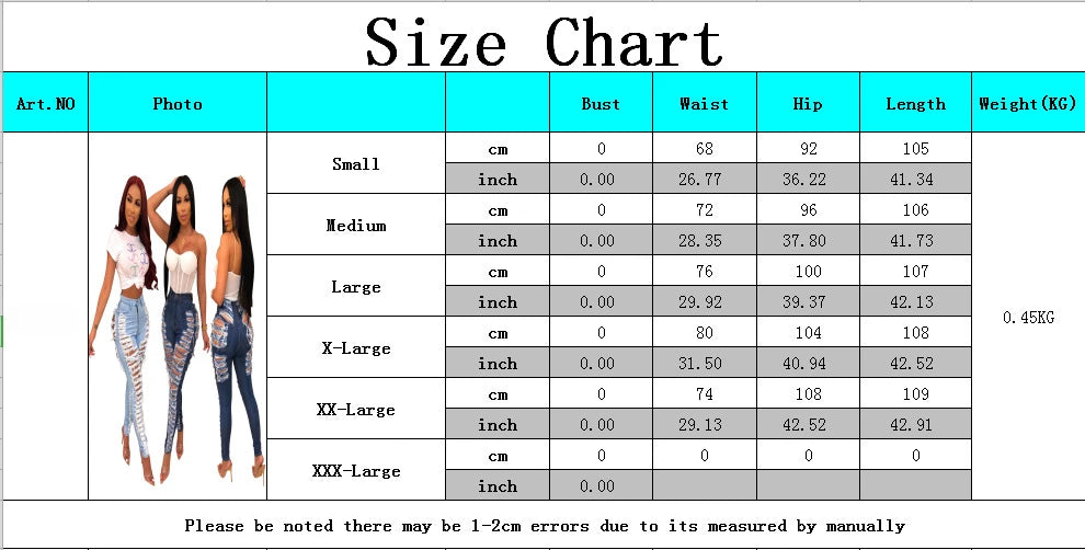 CM.YAYA Denim Pants Women Retro Solid Sexy Hole Hollow Out Jeans Ripped Flare Trousers Street Skinny High Waist Lady Pant